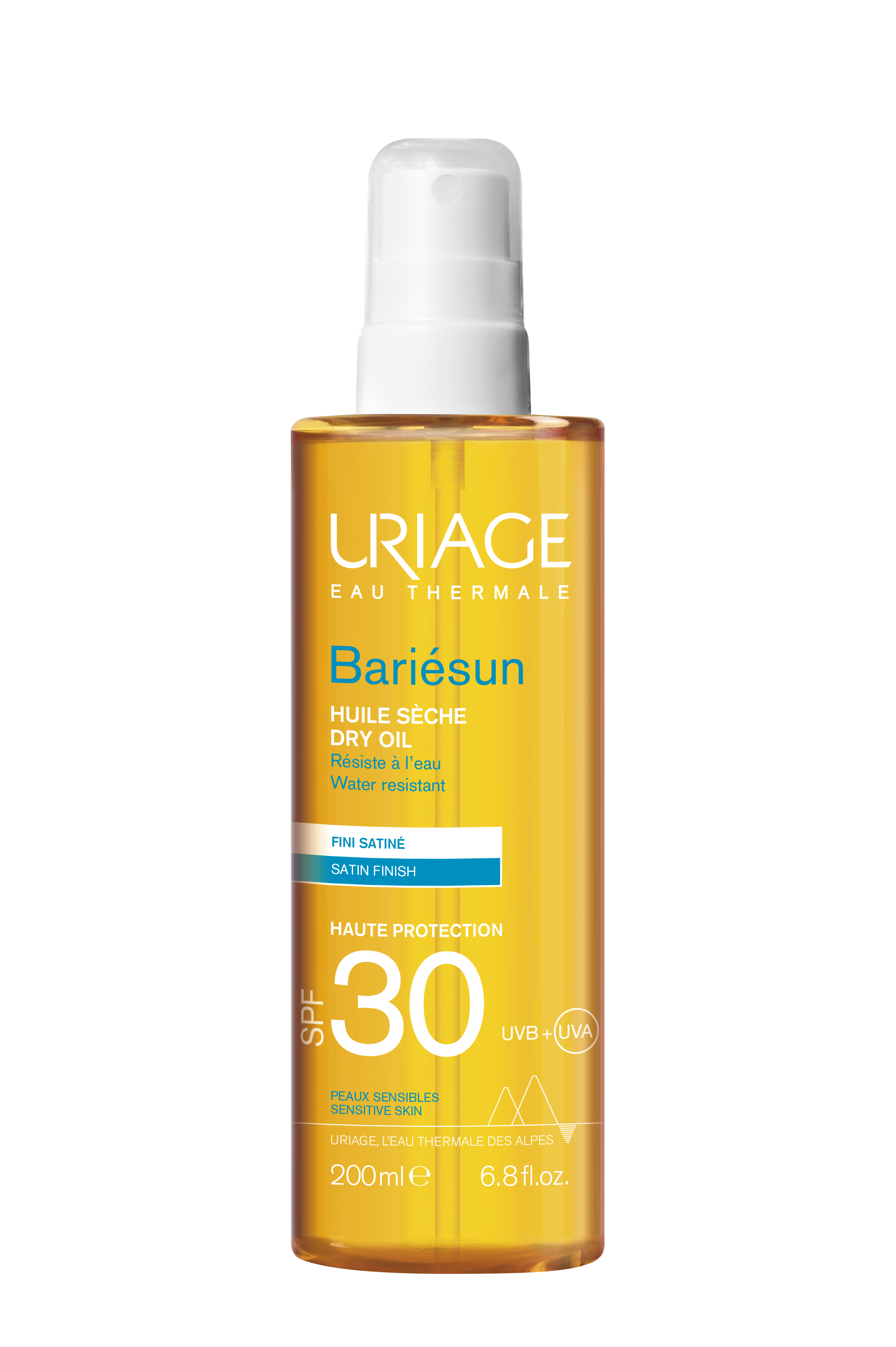 Uriage Sun droge olie SPF30 200 Milliliter
