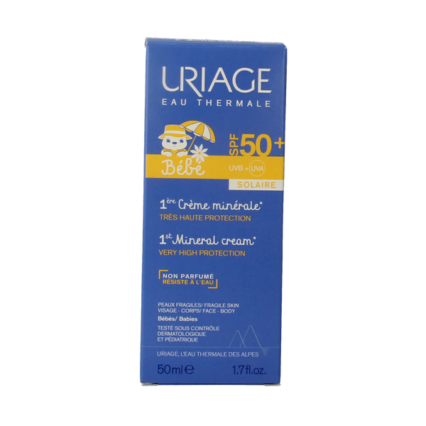 Uriage Bebe 1ere creme minerale SPF50 50.00 Milliliter