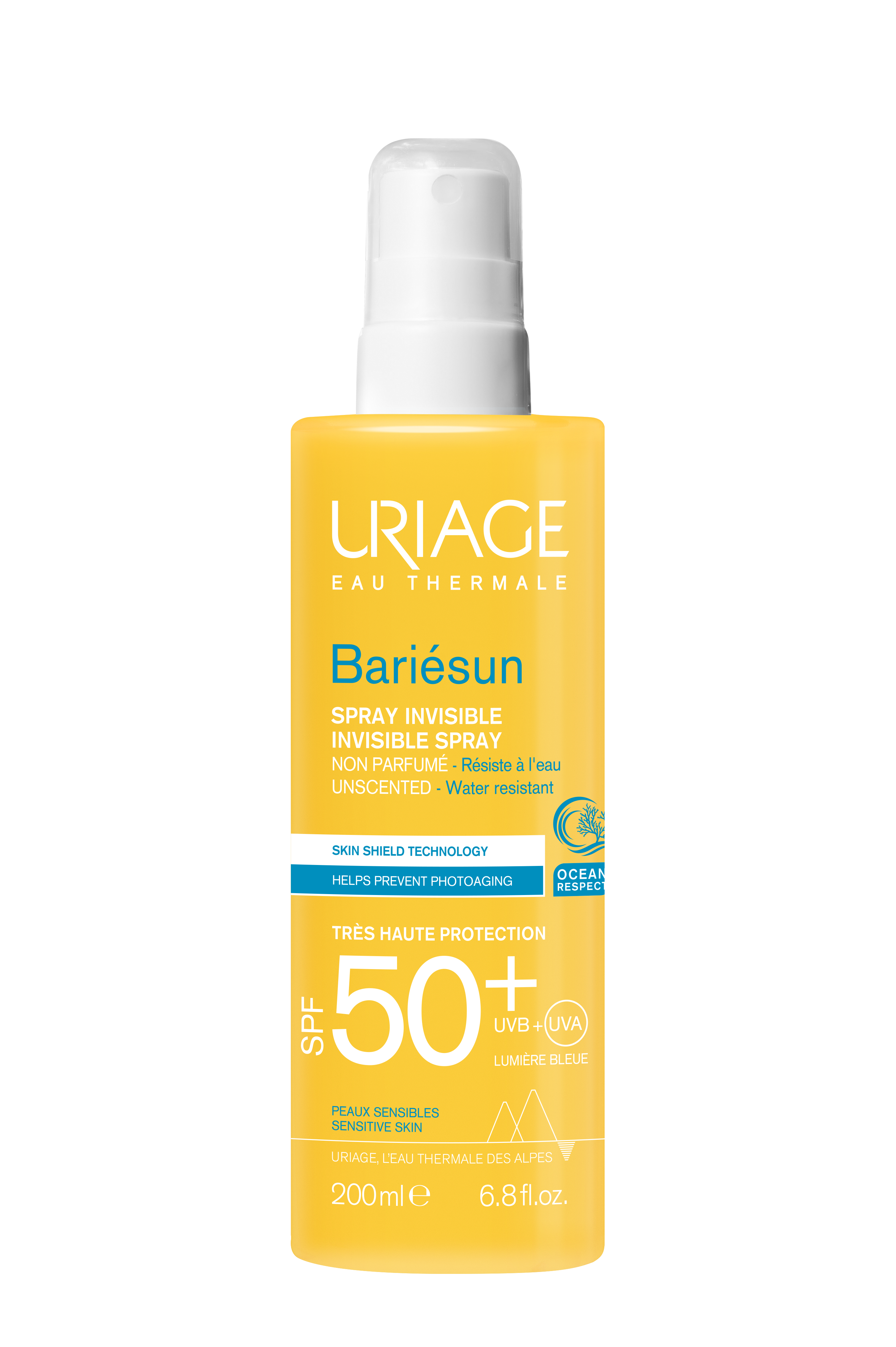 Uriage Sun spray ongeparfumeerd SPF50+ 200 Milliliter