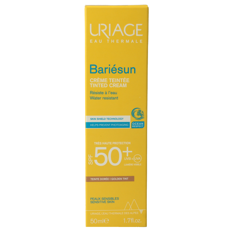 Uriage Sun getinte creme medium SPF50+ 50 Milliliter