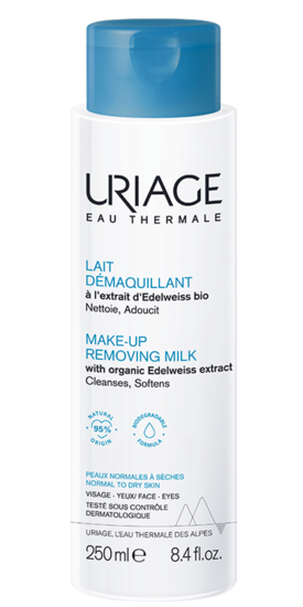 Uriage Thermaal water make-up verwijder melk 250 Milliliter