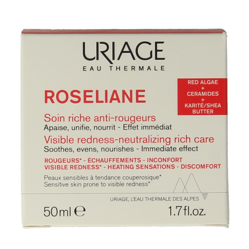 Uriage Roseliane rijke creme anti rouge 40 Milliliter