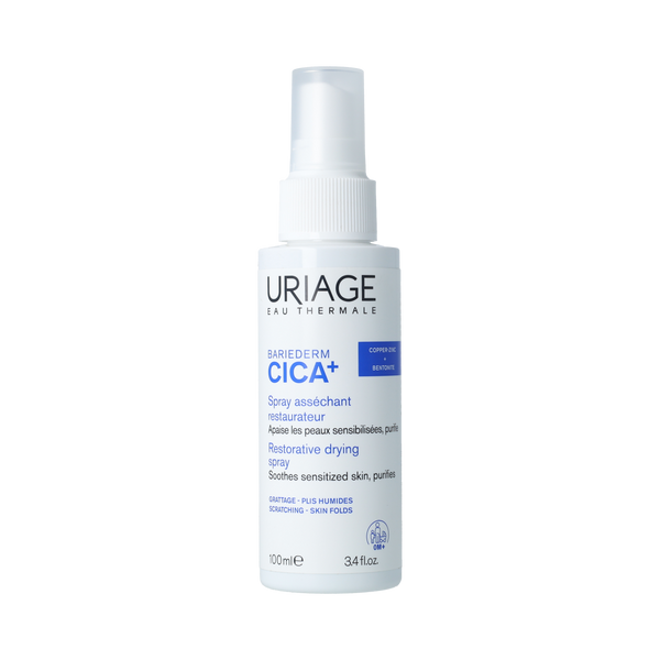 Uriage BARIEDERM CICA+ HERSTELLENDE UITDROGENDE SPRAY 100.00 Milliliter