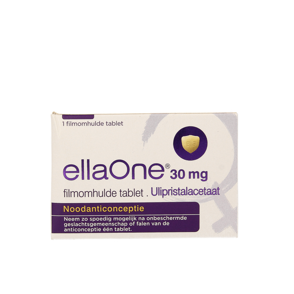 Ellaone Filmomhulde tablet 30mg 1.00 Tabletten