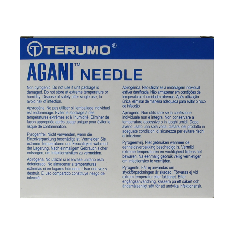 Terumo Injectienaald 38 x 0.9 agani 100 Stuks