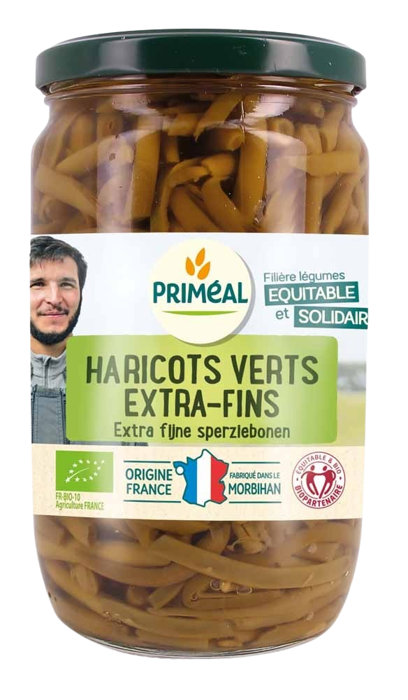 Primeal Haricots verts sperziebonen extra fijn bio 660 Gram