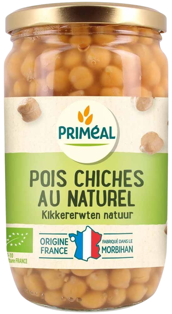 Primeal Kikkererwten conserve bio 660 Gram