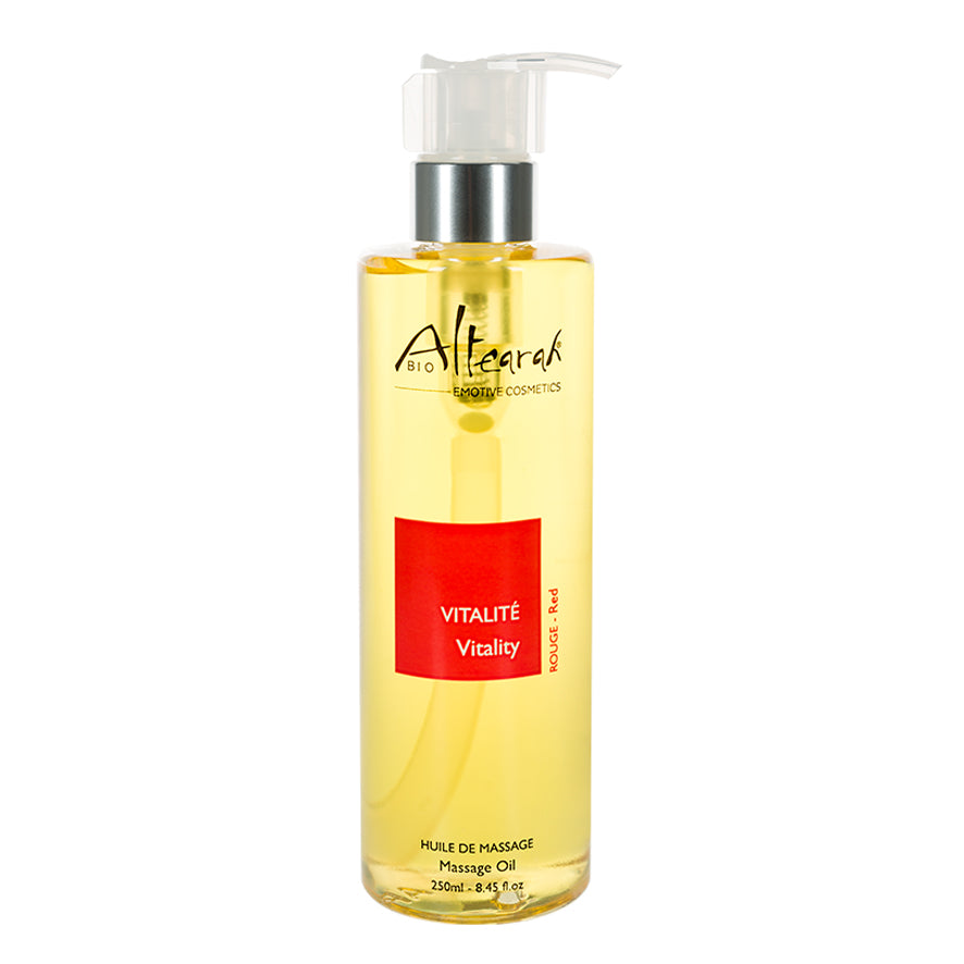 Altearah Massageolie vitality red bio 250 Milliliter