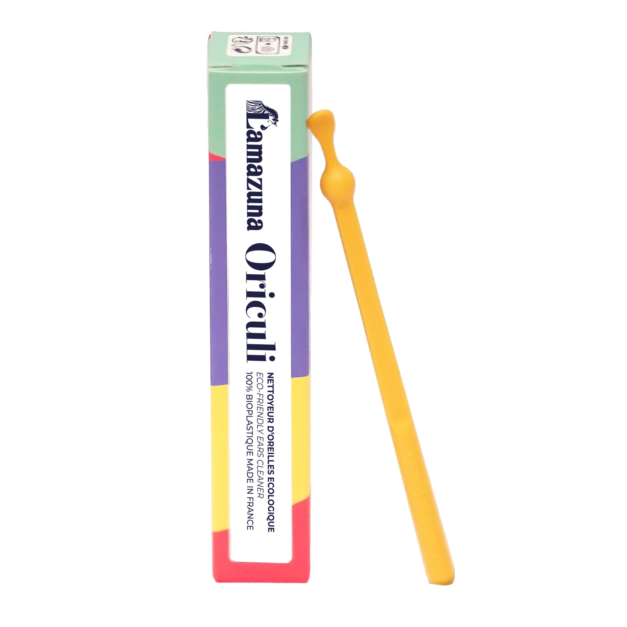 Lamazuna Bioplastic oriculi yellow 1 Stuks