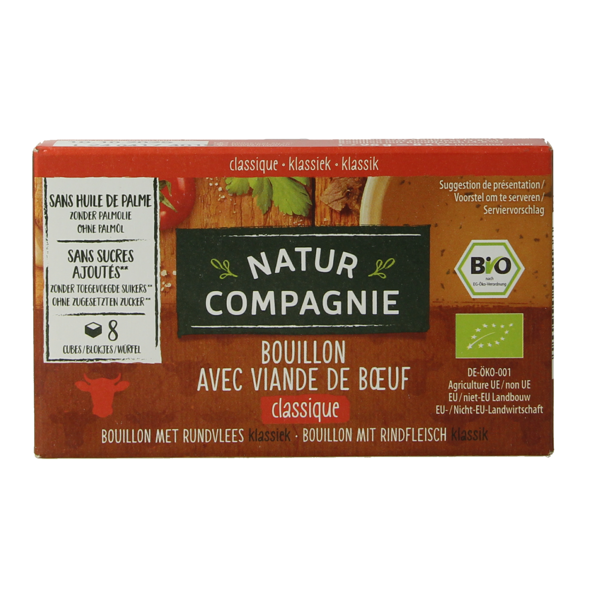 Natur Compagnie Rundvleesbouillon blokjes bio 8.00 Stuks