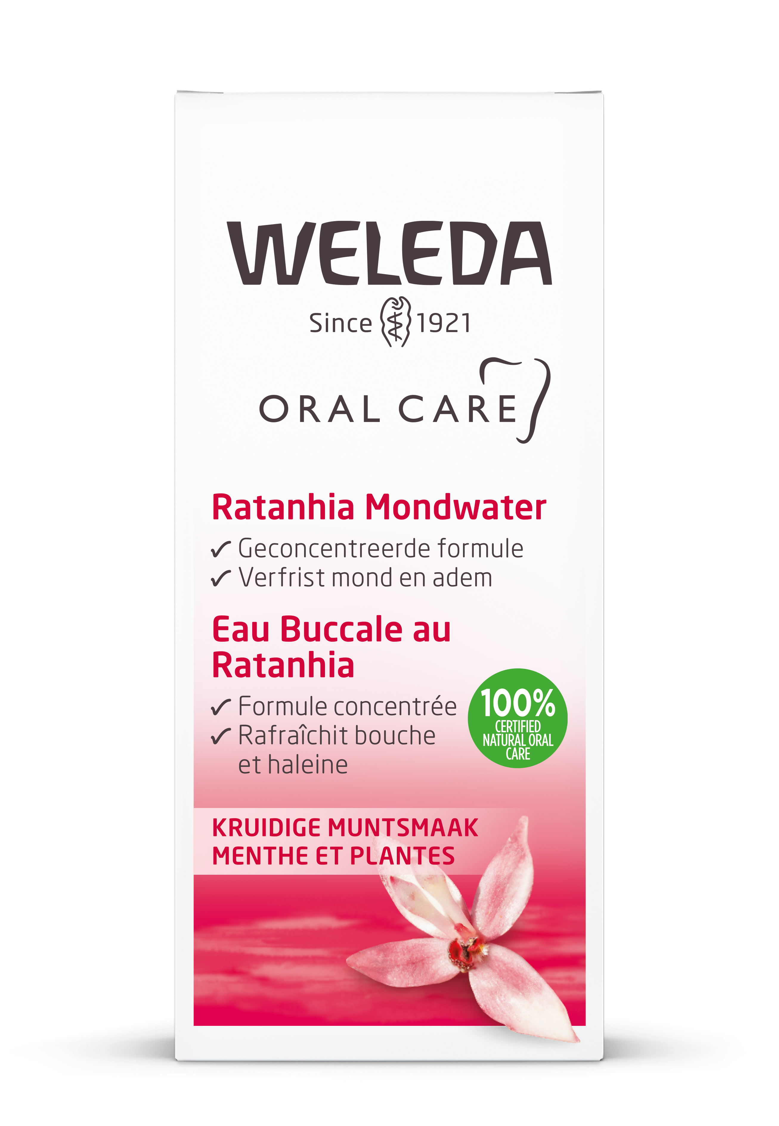 Weleda Oral care ratanhia mondwater 50.00 Milliliter