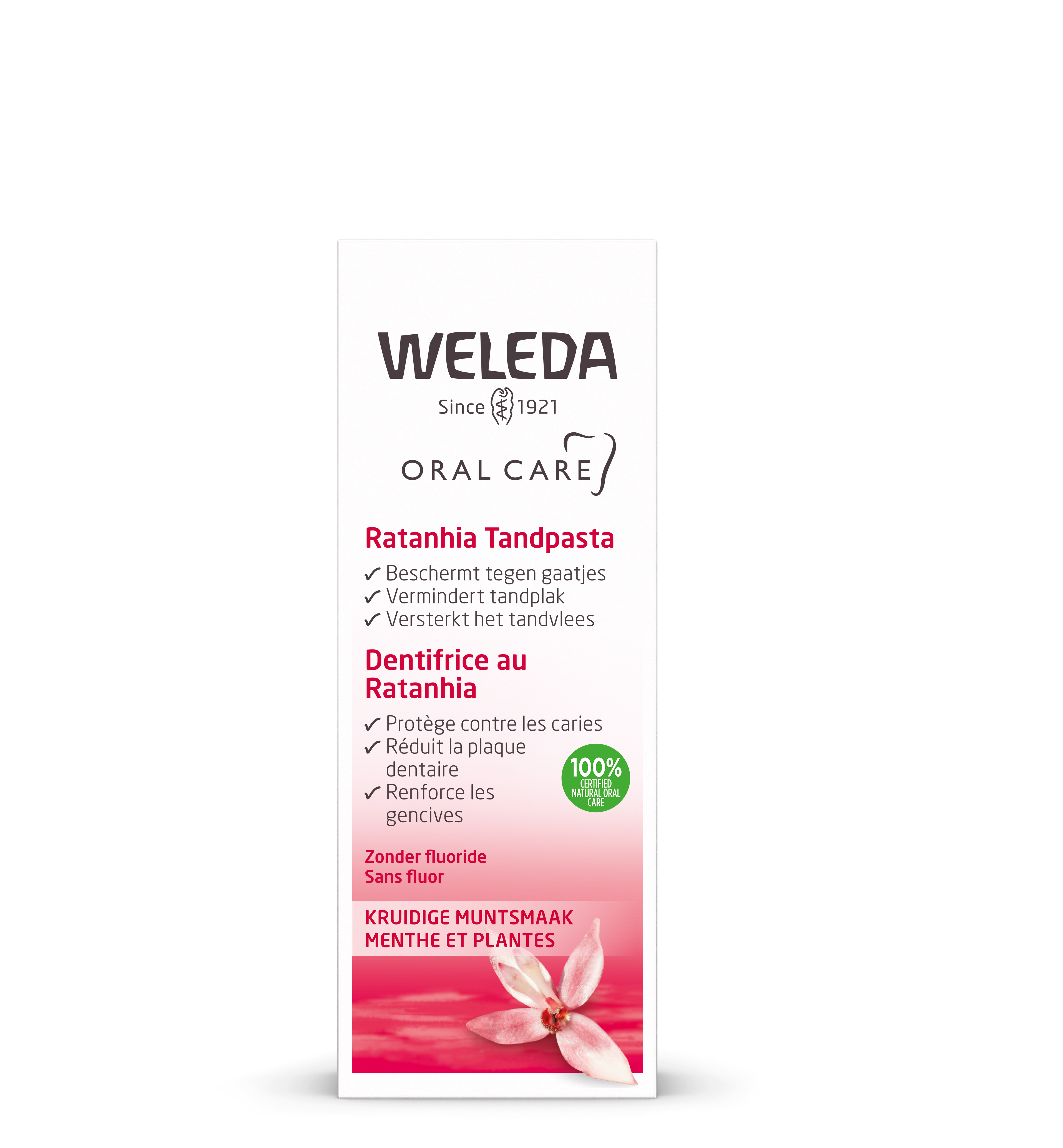 Weleda Oral care ratanhia tandpasta 75.00 Milliliter