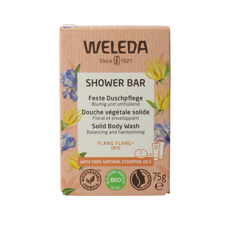 Weleda Shower bar ylang ylang + iris 75 Gram