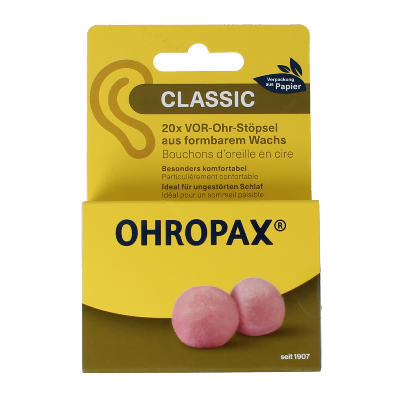 Ohropax Oordopjes classic 20 Stuks