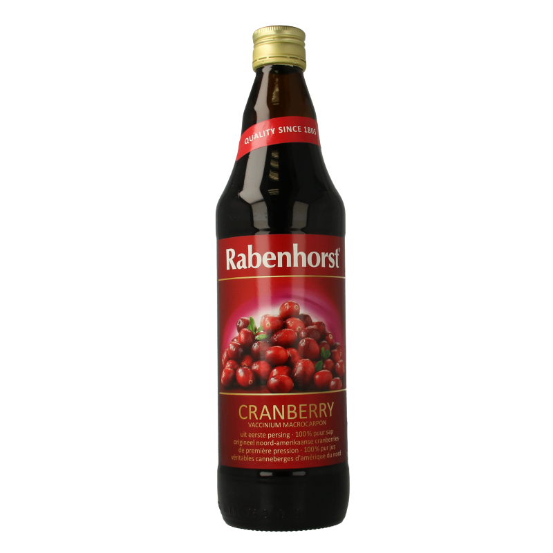 Rabenhorst Cranberrysap puur bio 750 Milliliter