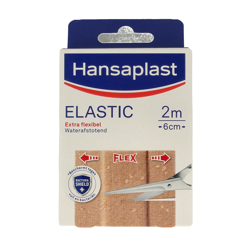 Hansaplast Elastic 2m x 6cm waterafstotend 1 Stuks