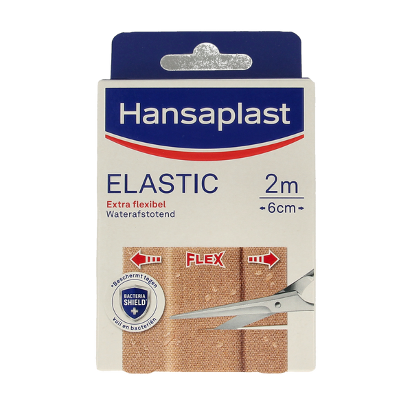 Hansaplast Elastic 2m x 6cm waterafstotend 1.00 Stuks