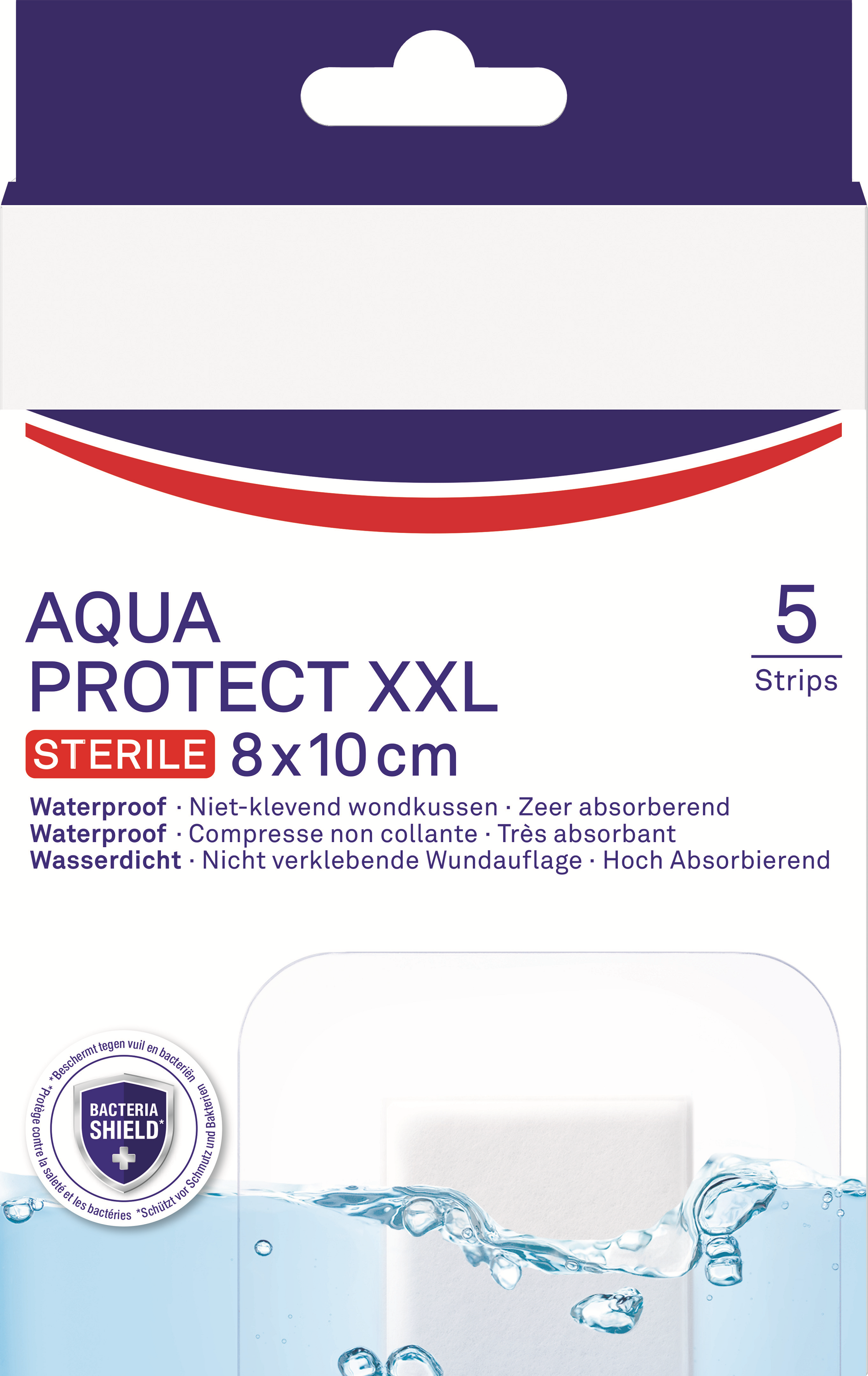 Hansaplast Aqua protect antibacterieel XXL 5.00 Stuks