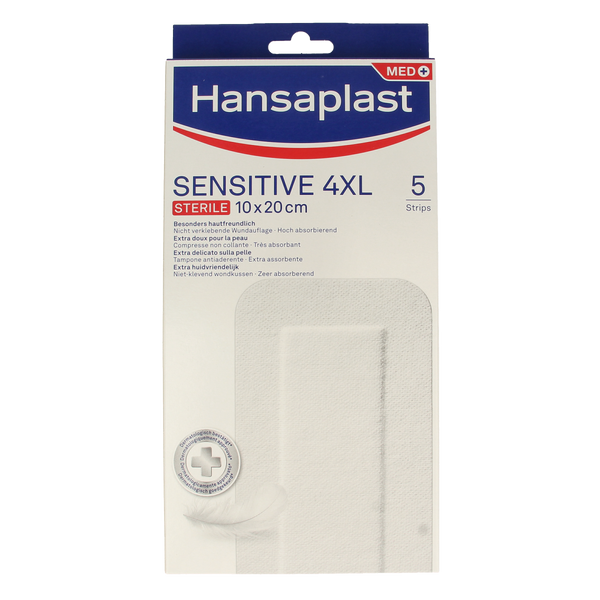 Hansaplast Pleisters sensitive 4XL 5.00 Stuks