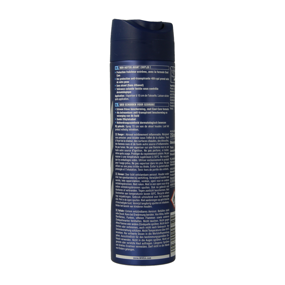 Nivea Men deodorant spray cool kick 150.00 Milliliter