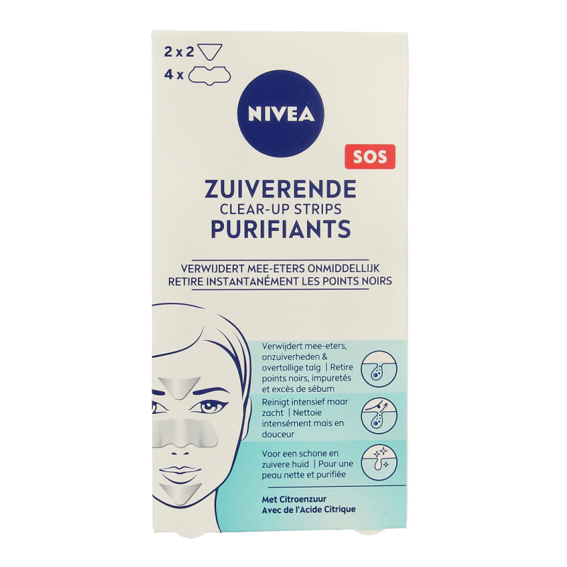 Nivea Visage clearup strips 6 Stuks