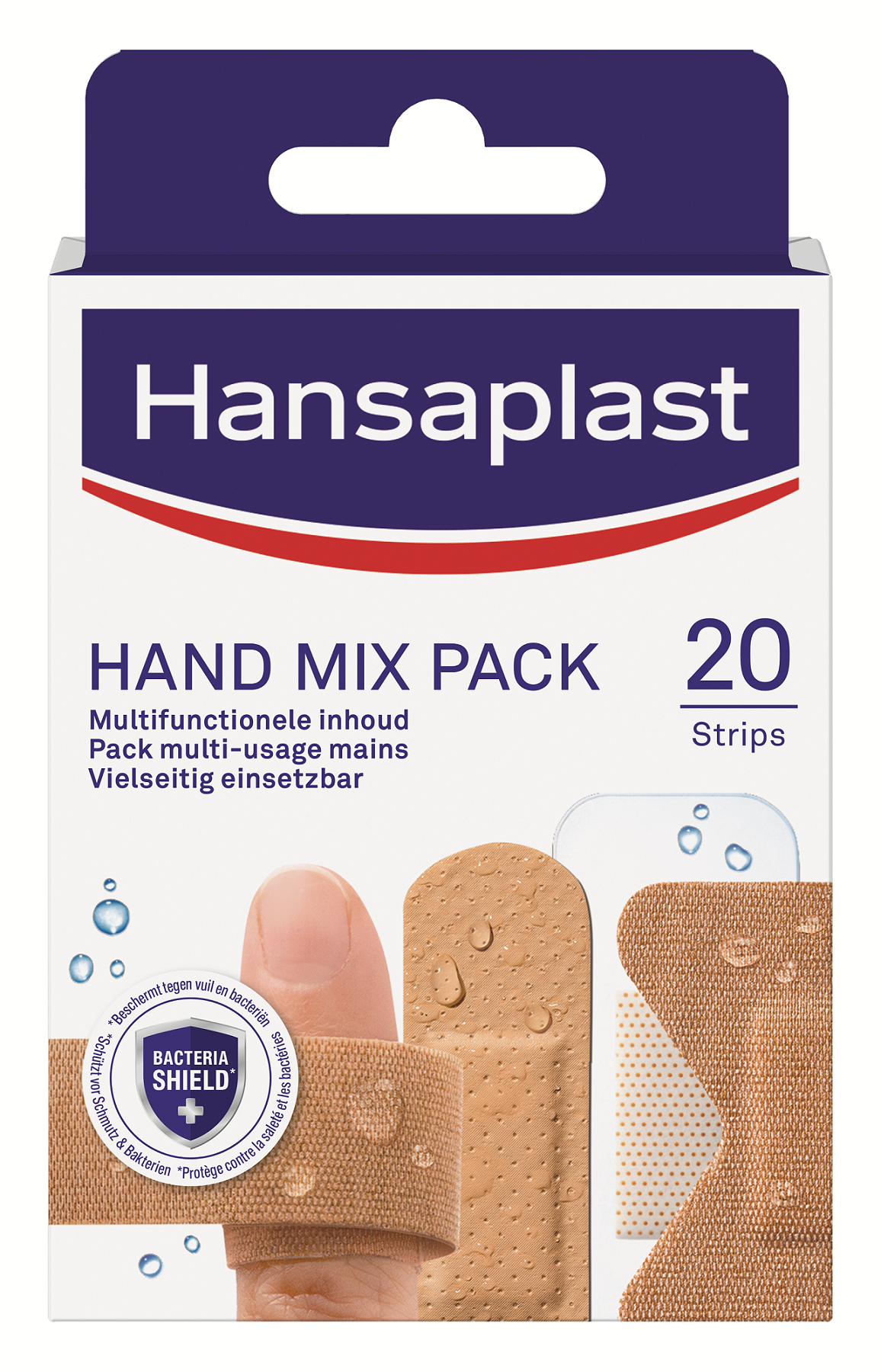 Hansaplast Hand mix pack pleisters 20.00 Stuks