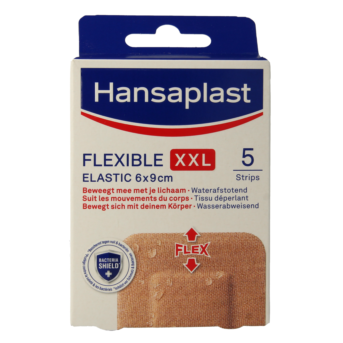 Hansaplast Flexible XXL 6 x 9cm 5.00 Stuks
