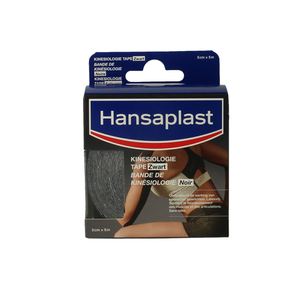 Hansaplast Kinesio tape zwart 1.00 Stuks