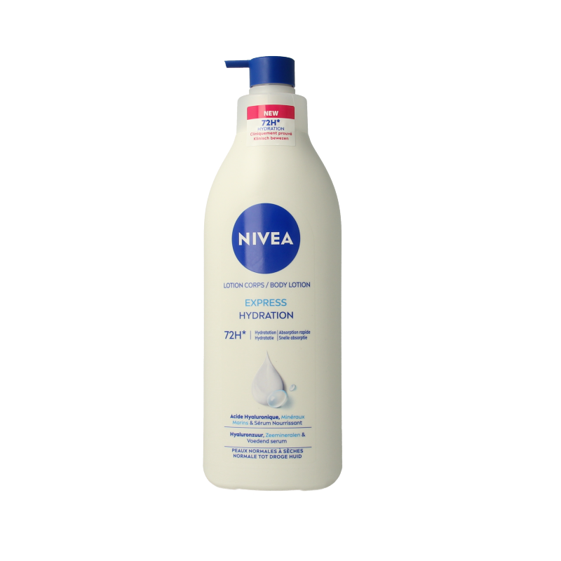 Nivea Express bodylotion met pomp 400 Milliliter