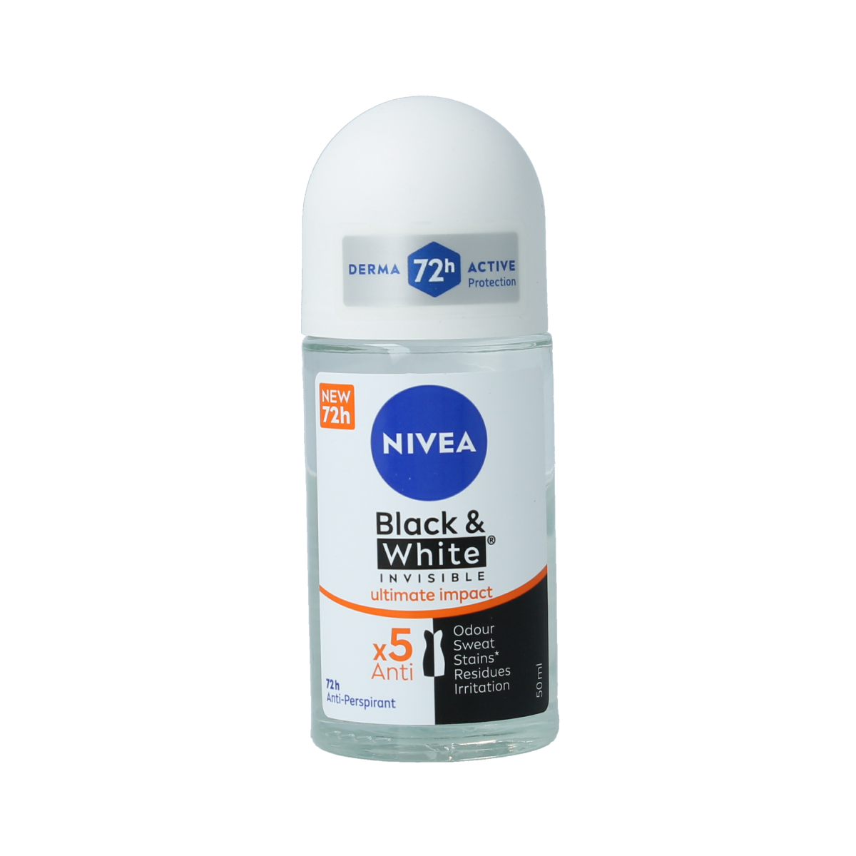 Nivea Deodorant roller black & white ultra impact 50.00 Milliliter