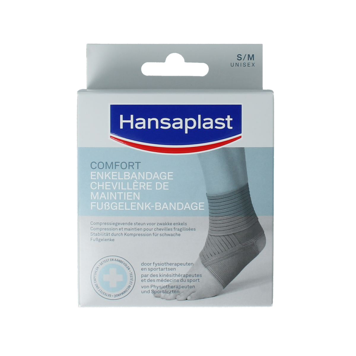 Hansaplast Sport enkel bandage S/M 1.00 Stuks
