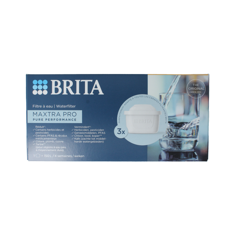 Brita Waterfilterpatroon maxtra pro pure performance 3 Stuks