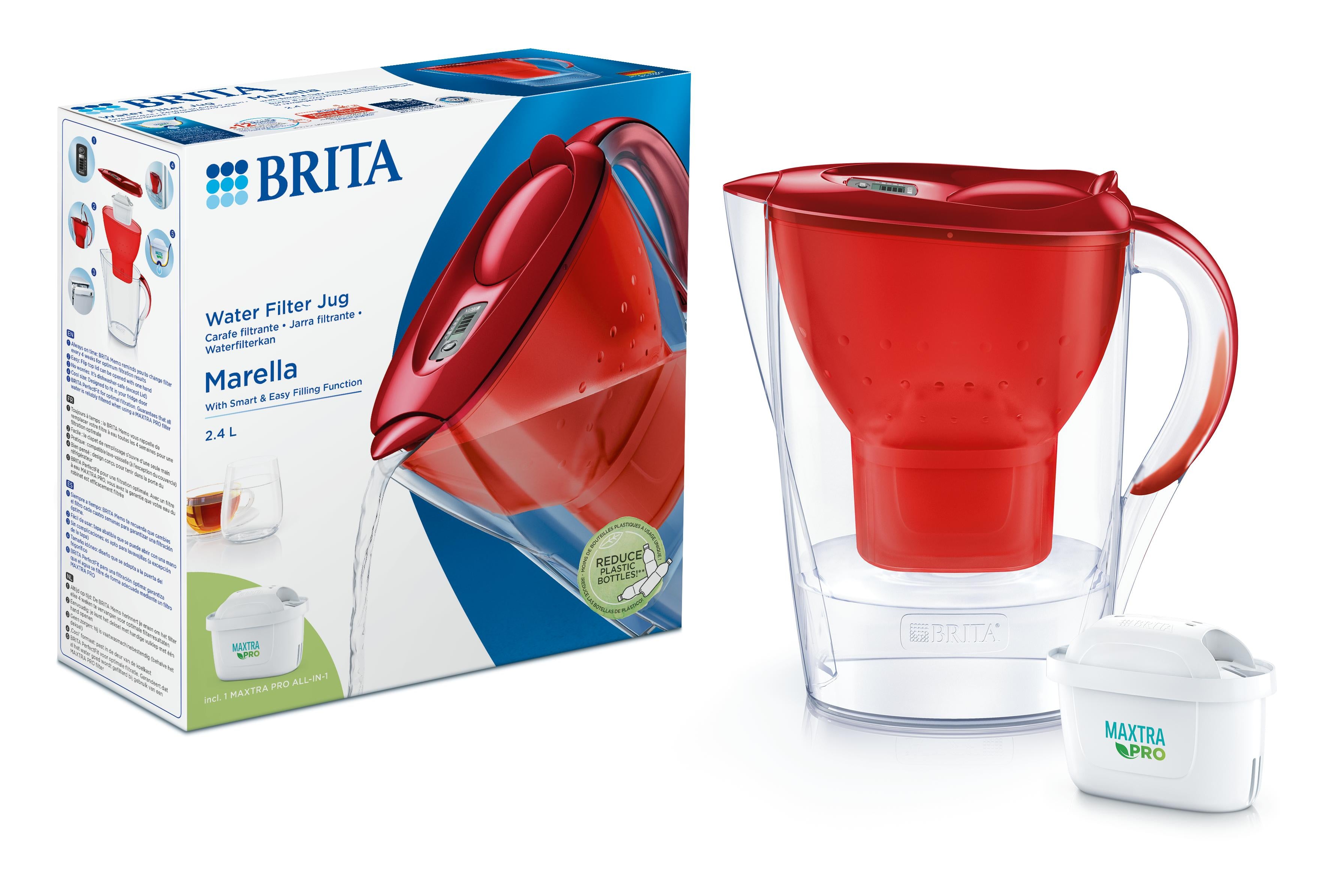Brita Waterfilterkan Marella cool red 1 Set