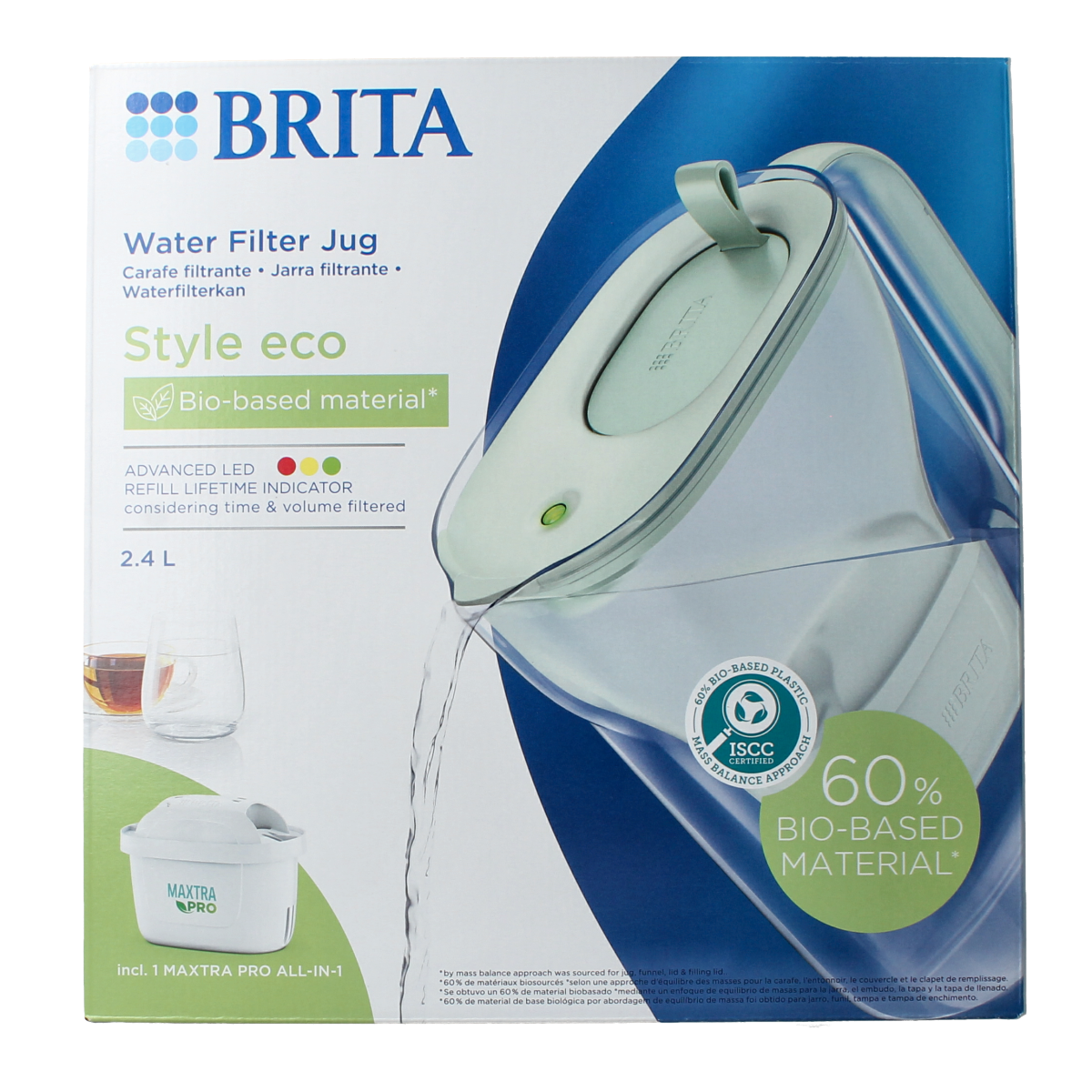 Brita Waterfilterkan eco powder green 1.00 Stuks