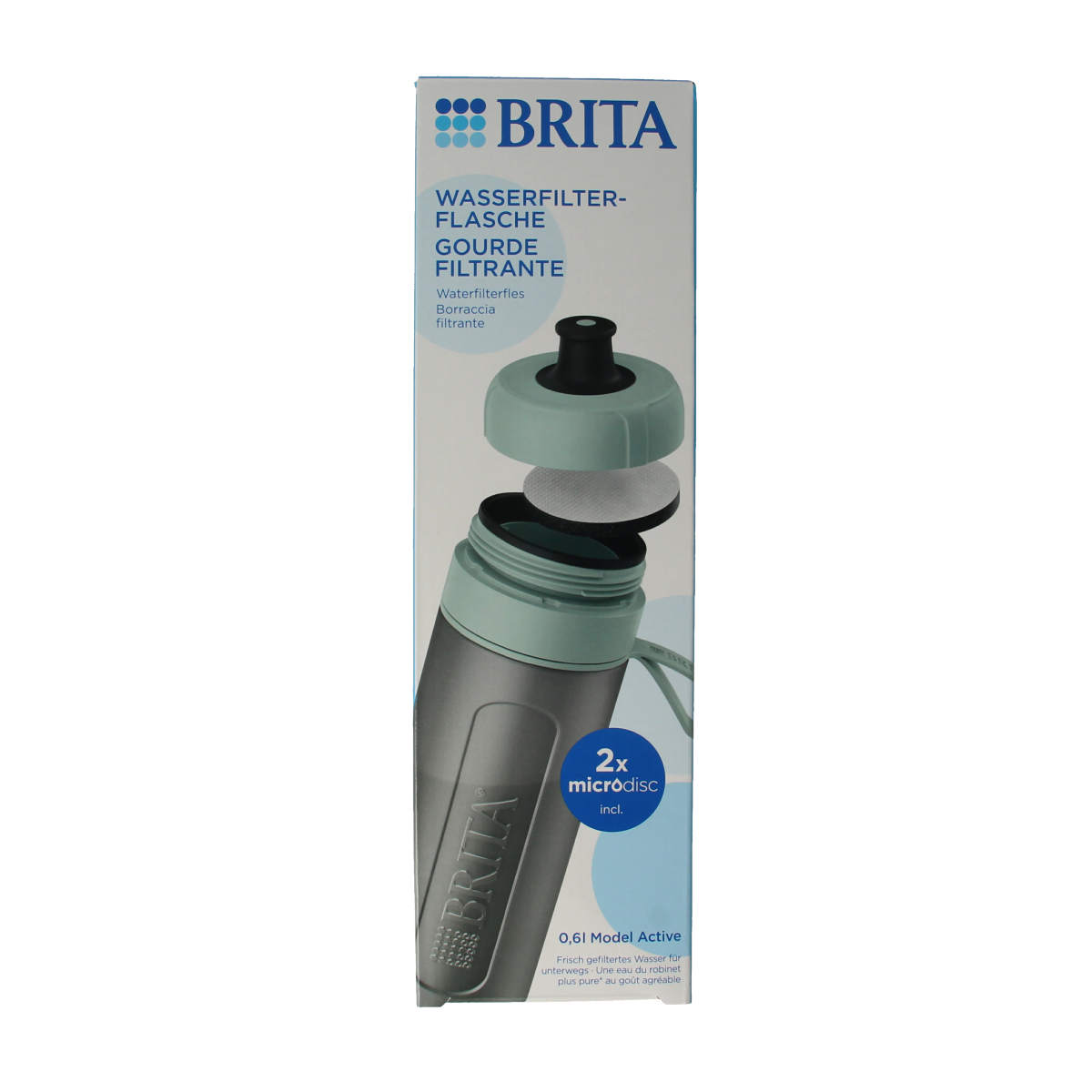 Brita BRITA waterfilterfles Active darkgreen 3.00 Stuks