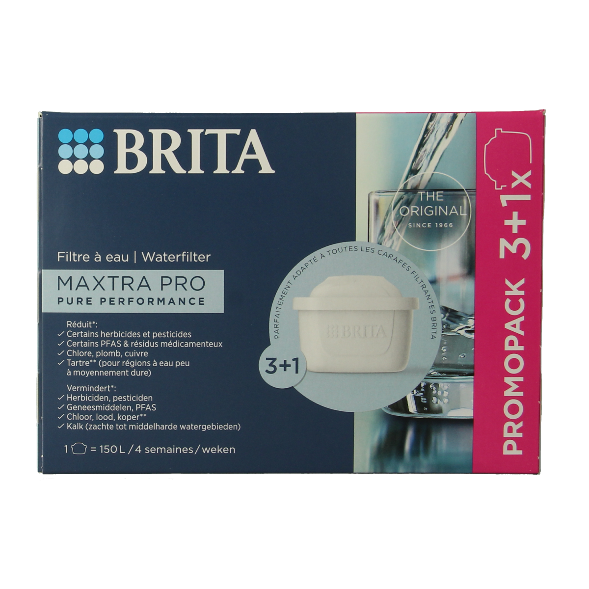 Brita Maxtra pro pure performance 3+1 4.00 Stuks