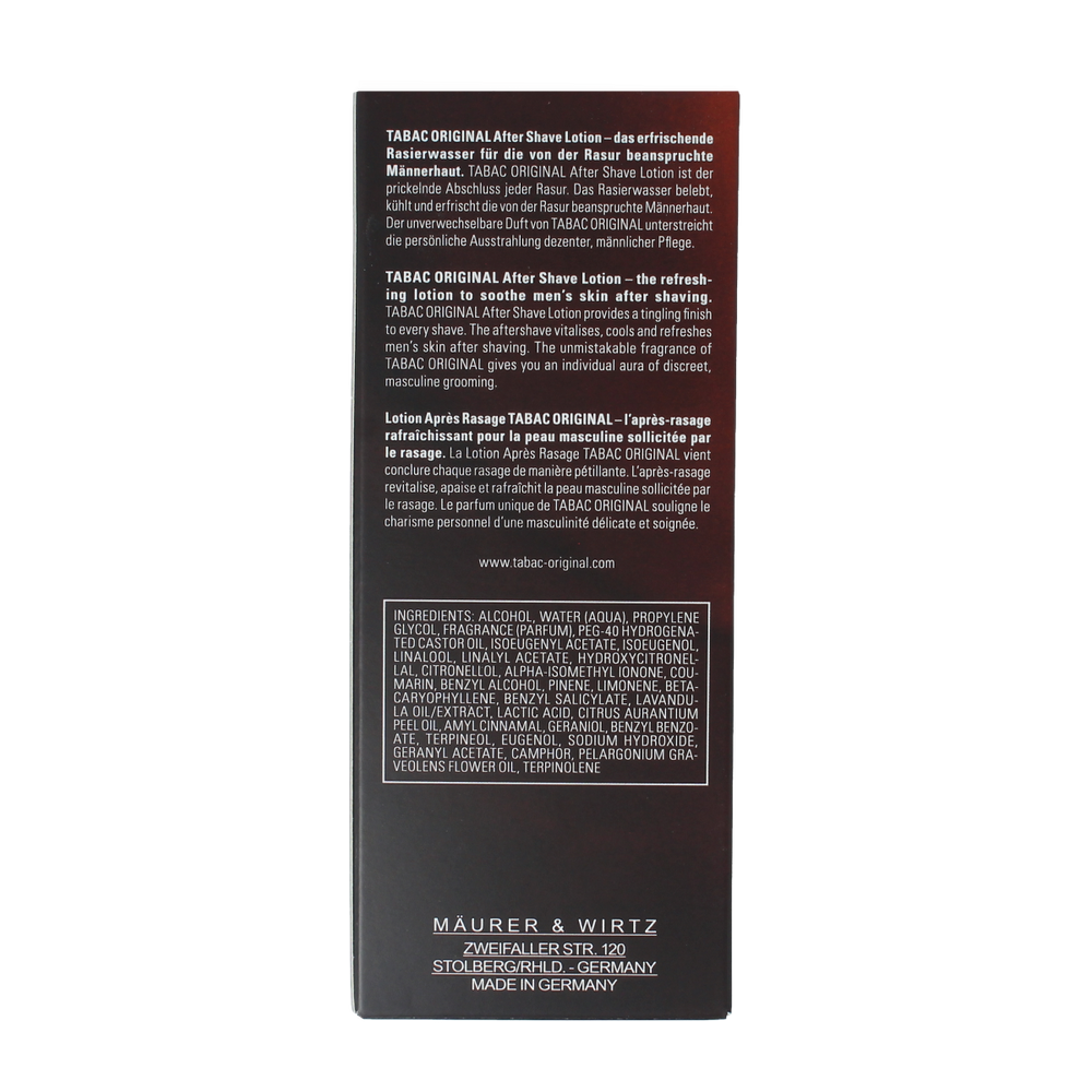 Tabac Original aftershave lotion natural spray 100.00 Milliliter