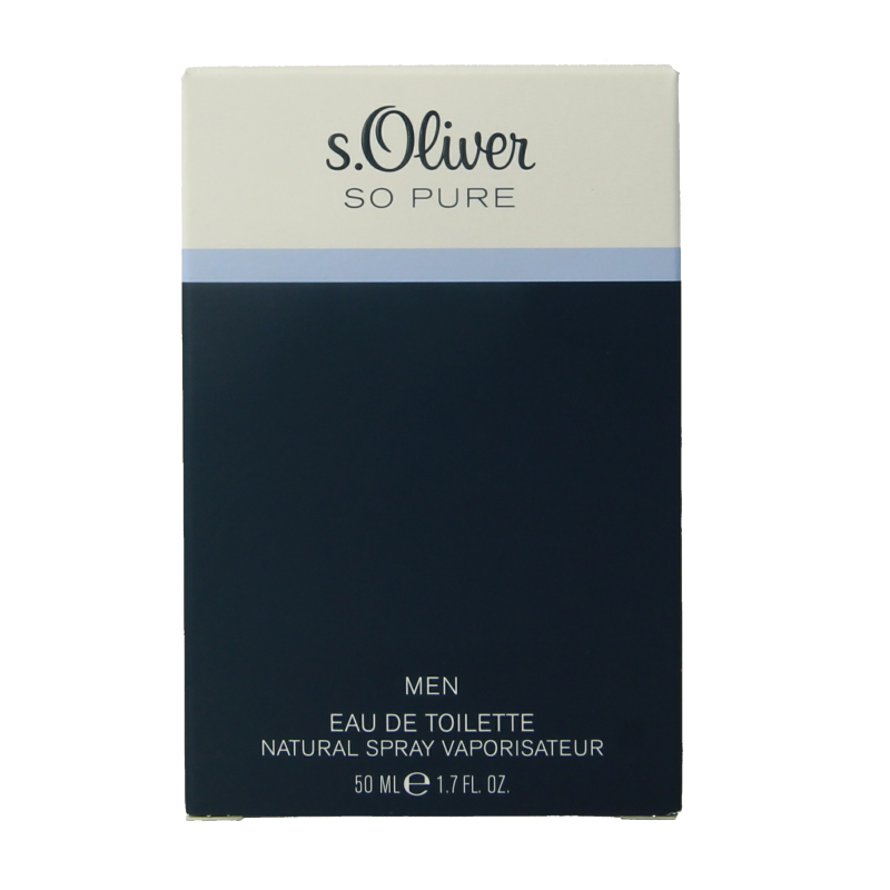 S Oliver So pure men eau de toilette 50 Milliliter
