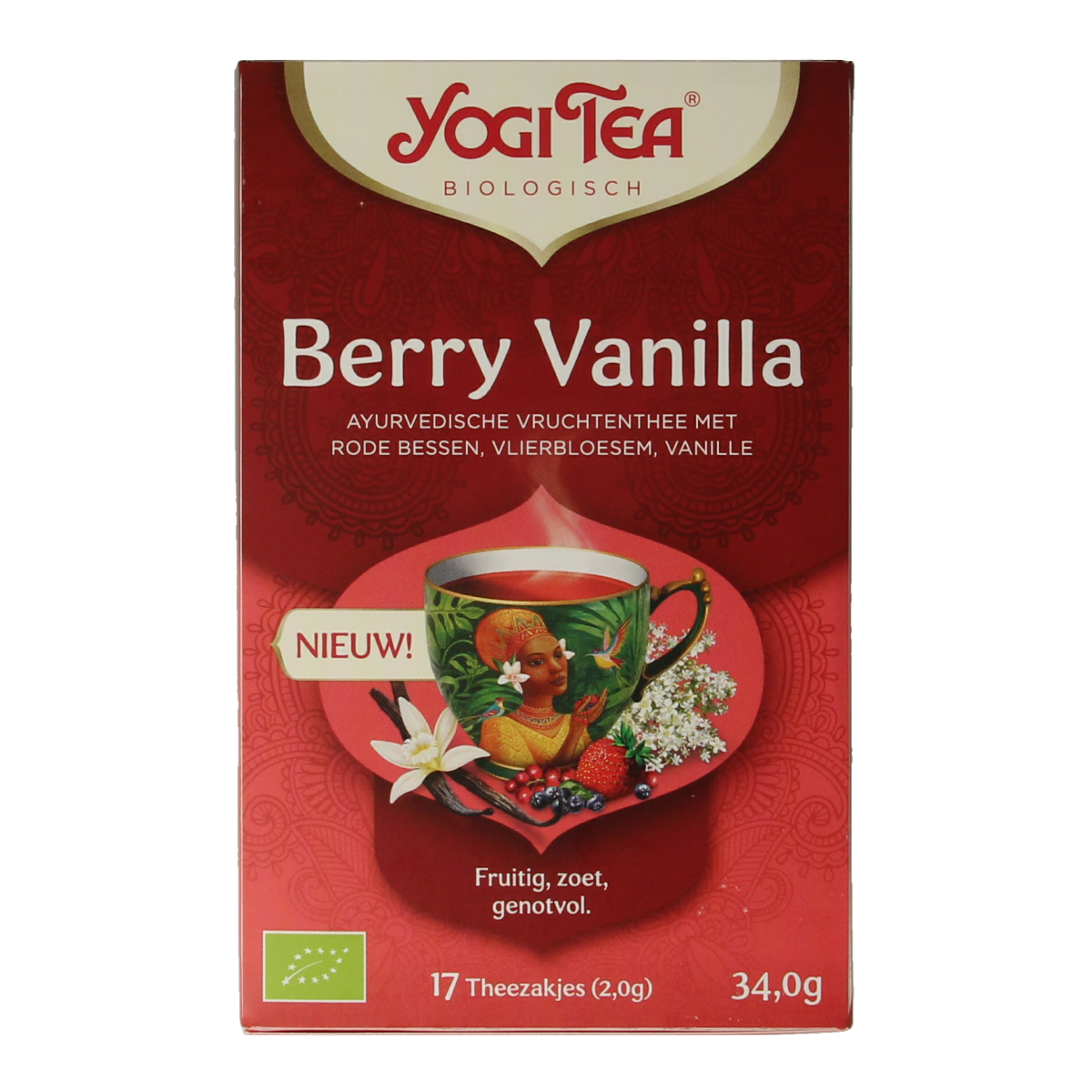 Yogi Tea Berry vanilla bio 17.00 Zakjes
