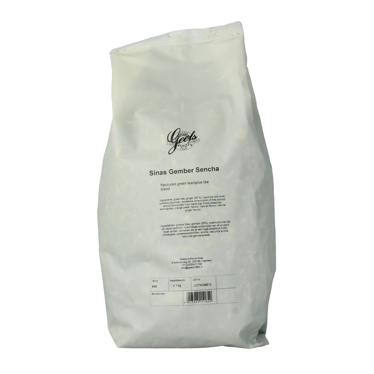 Geels Sinas gember sencha 1.00 Kilogram