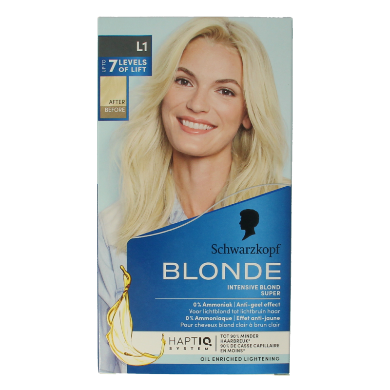 Schwarzkopf Blonde haarverf intensive blond super L1  1 Set