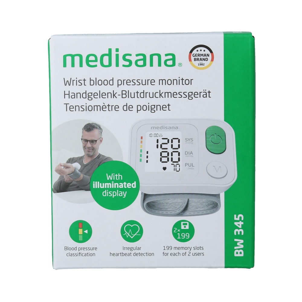 Medisana Polsbloeddrukmeter BW 345 1.00 Stuks