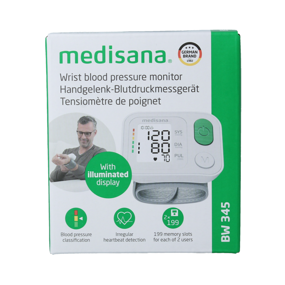 Medisana Polsbloeddrukmeter BW 345 1.00 Stuks