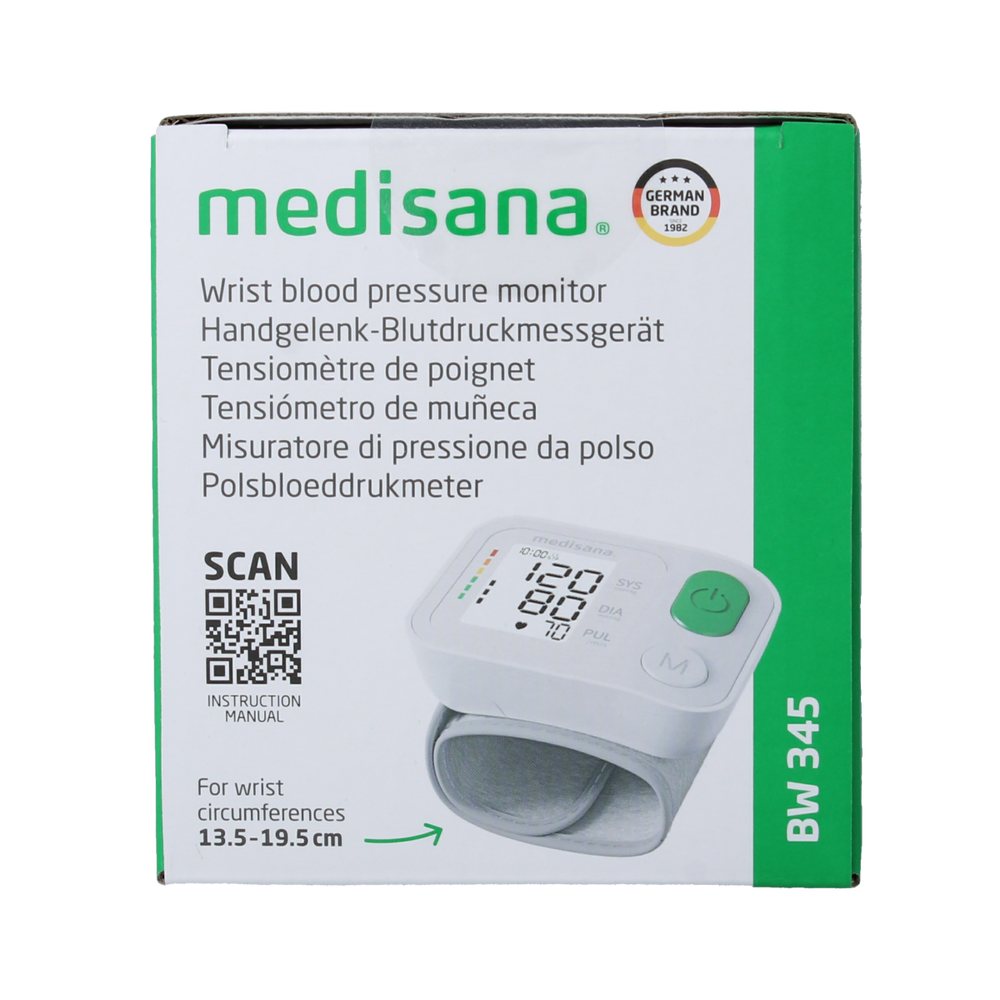 Medisana Polsbloeddrukmeter BW 345 1.00 Stuks