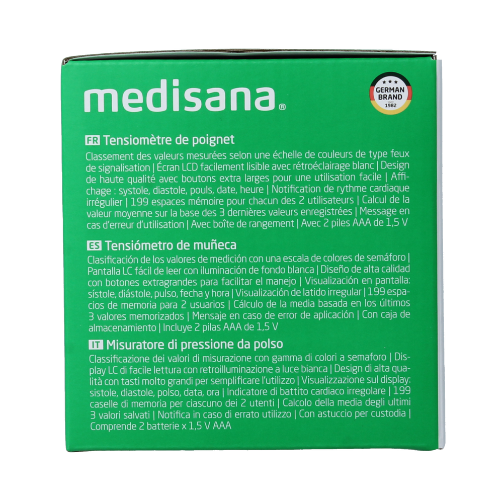Medisana Polsbloeddrukmeter BW 345 1.00 Stuks