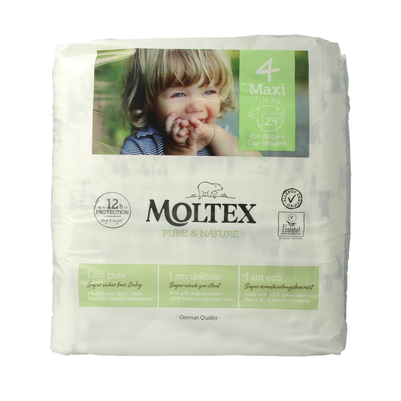 Moltex Pure & nature babyluiers maxi 29 Stuks