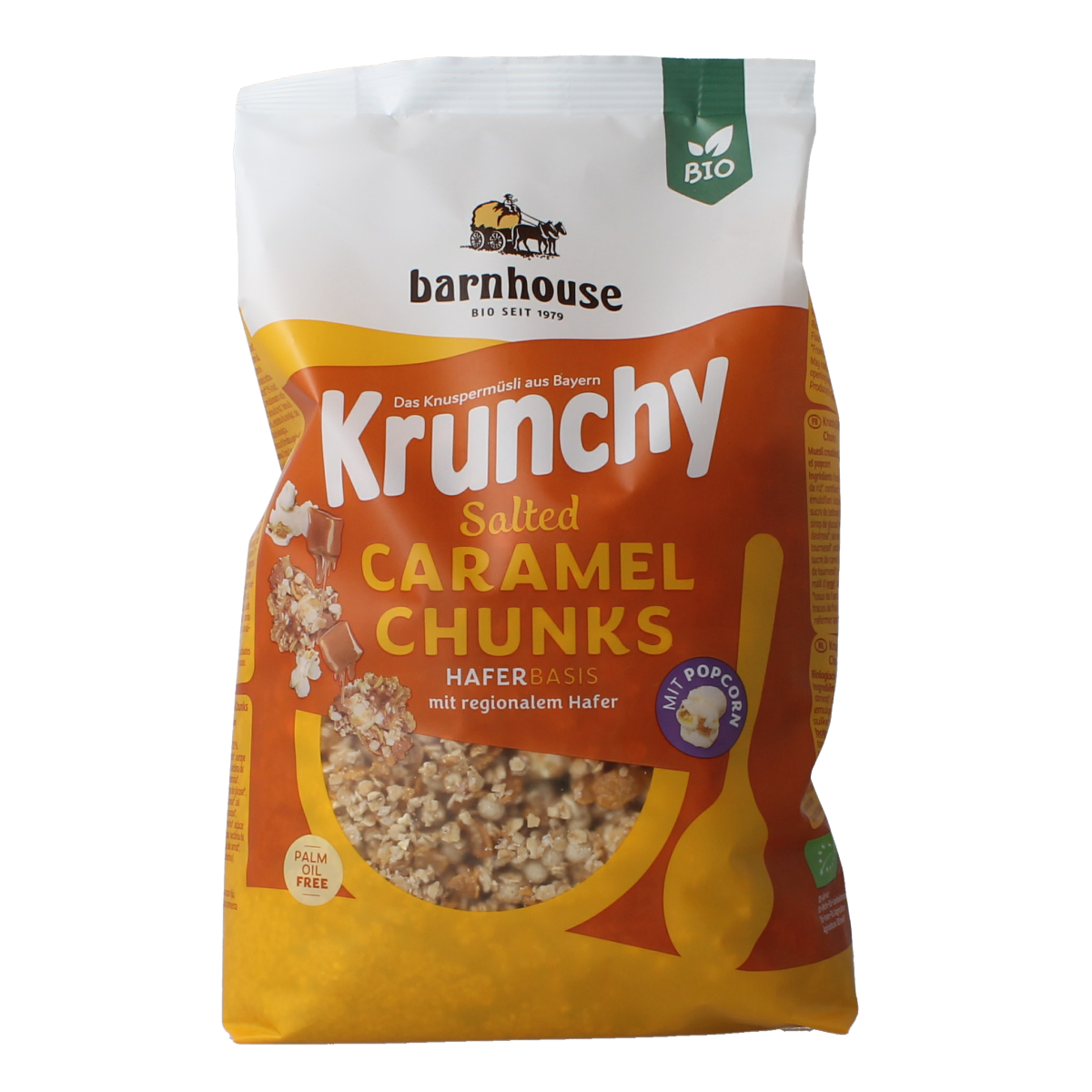 Barnhouse Granola haver karamel popcorn 500.00 Gram