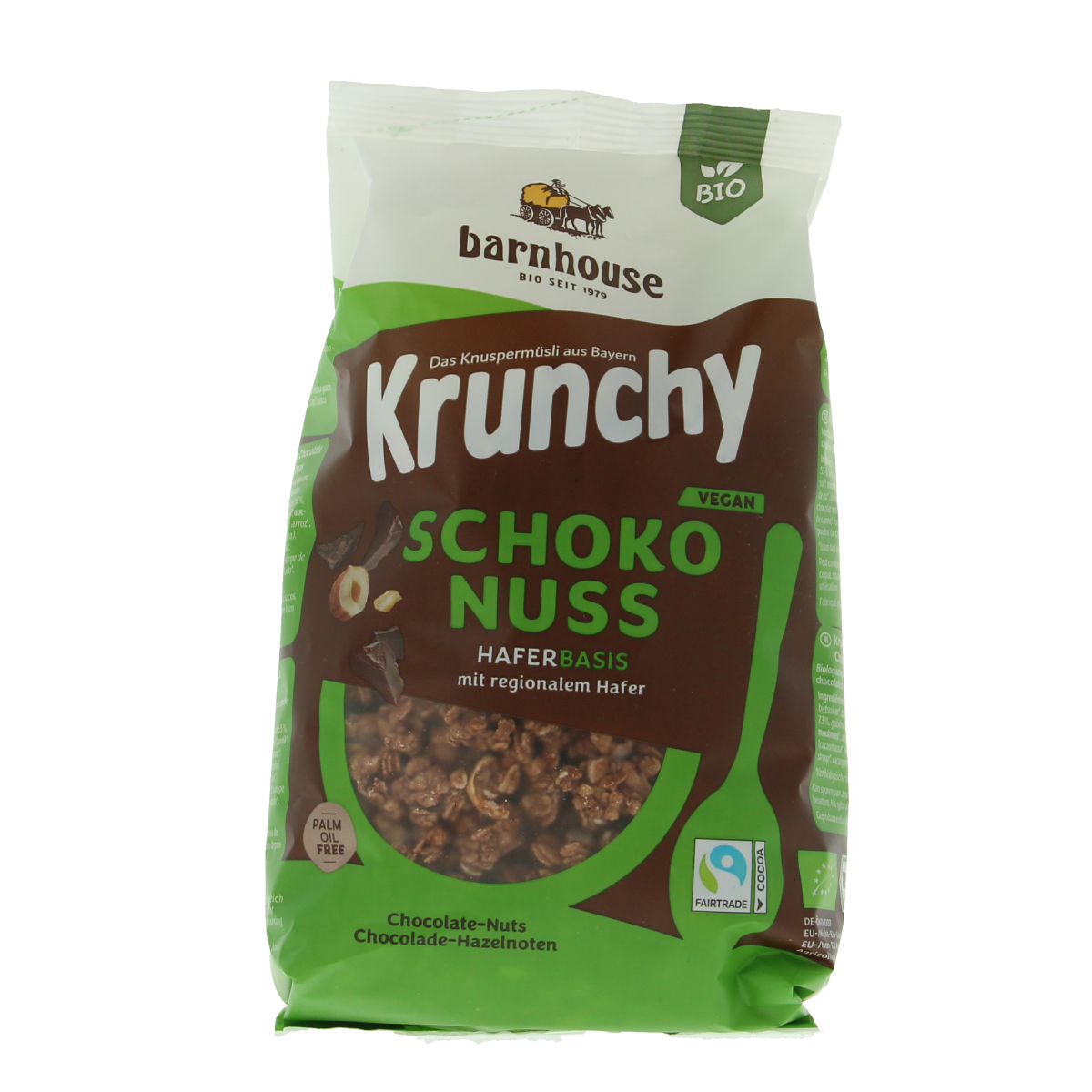 Barnhouse Krunchy choco puur-noten 375.00 Gram