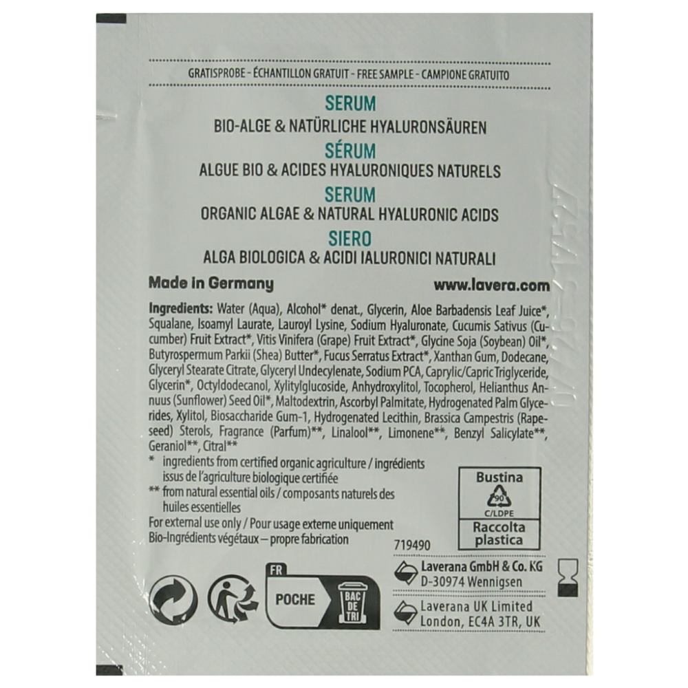 Lavera Serum hydro refresh sample 100.00 Stuks