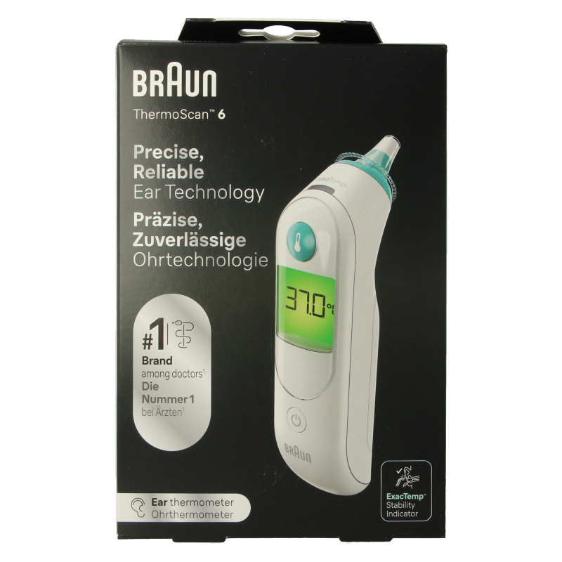 Braun Oorthermometer 1R  1 Stuks